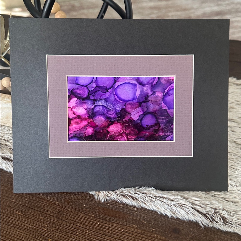Hand crafted original abstract alcohol ink wall decor painting